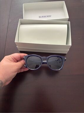 Dark Blue Burberry Sunglasses